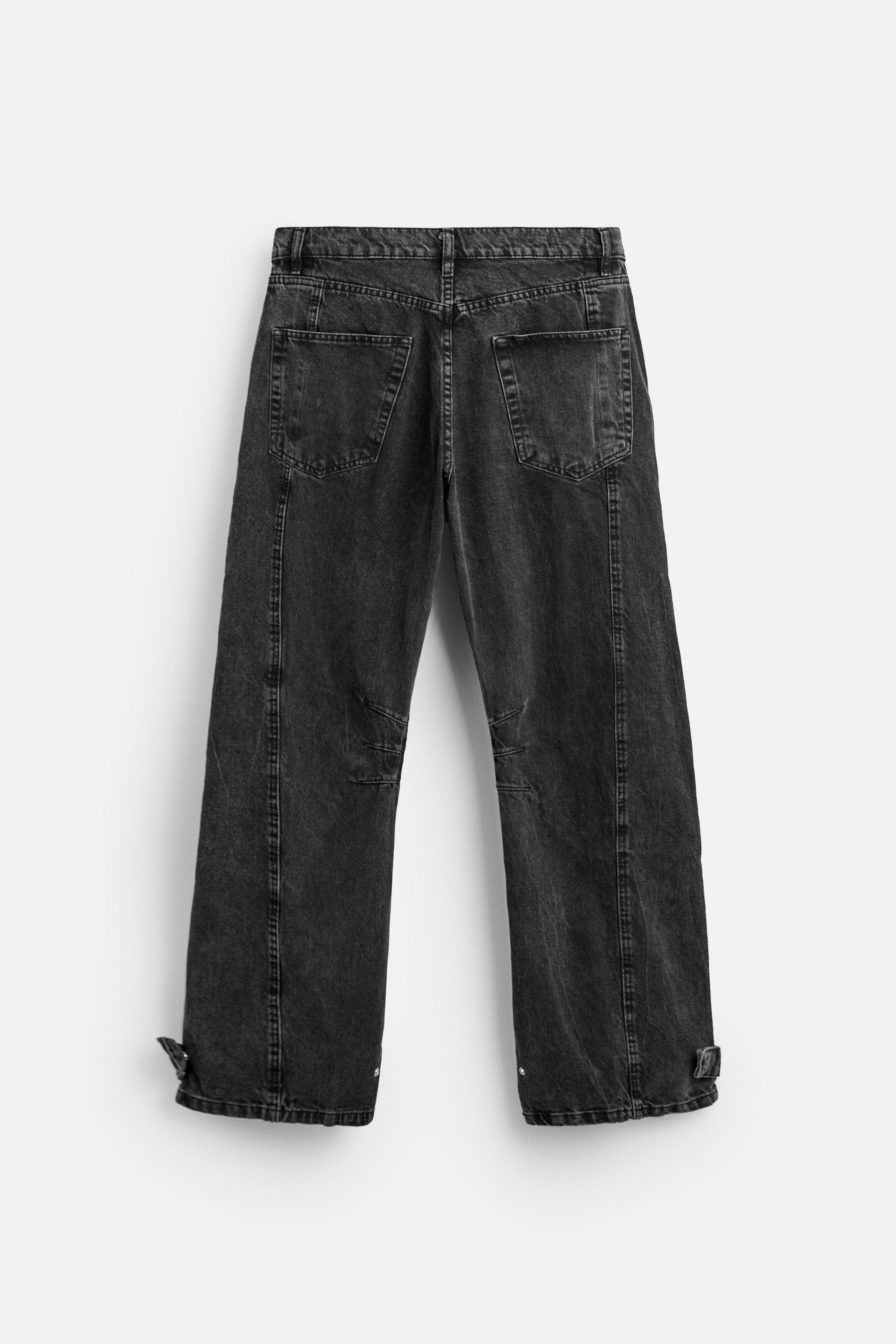 POCKET DENIM CARGO PANTS Product Image