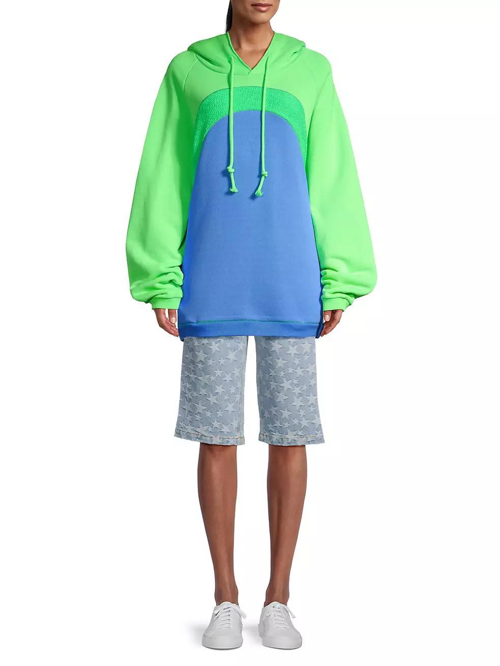 Rainbow Knit Hoodie Product Image