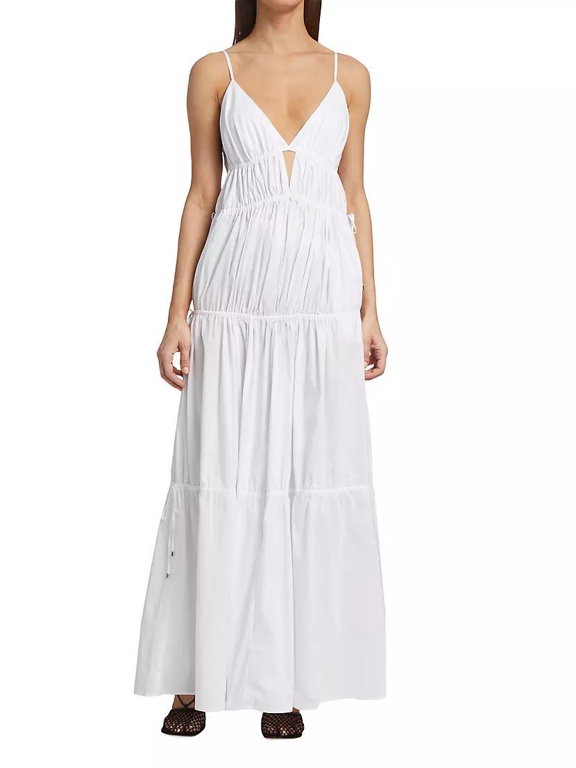 April Tiered Gathered Maxi Dress Product Image