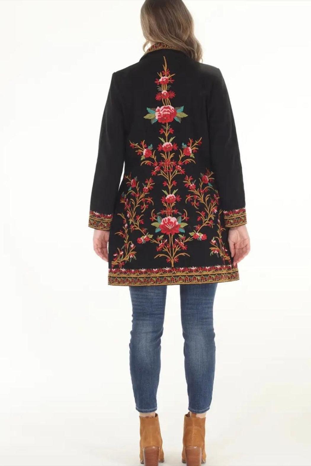 Black Embroidered Jacket Product Image