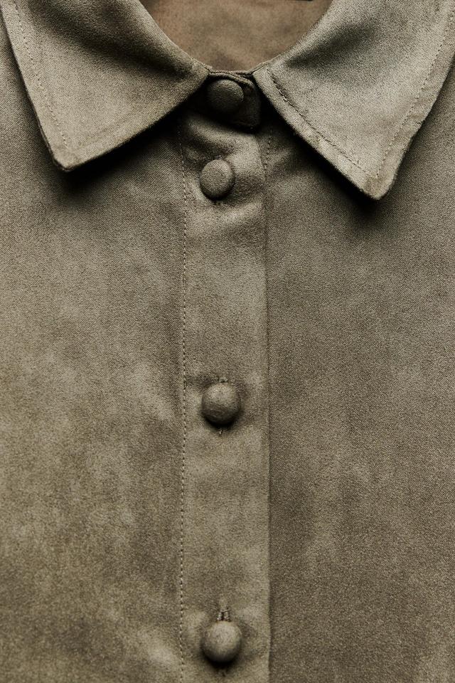 FAUX SUEDE SHIRT Product Image