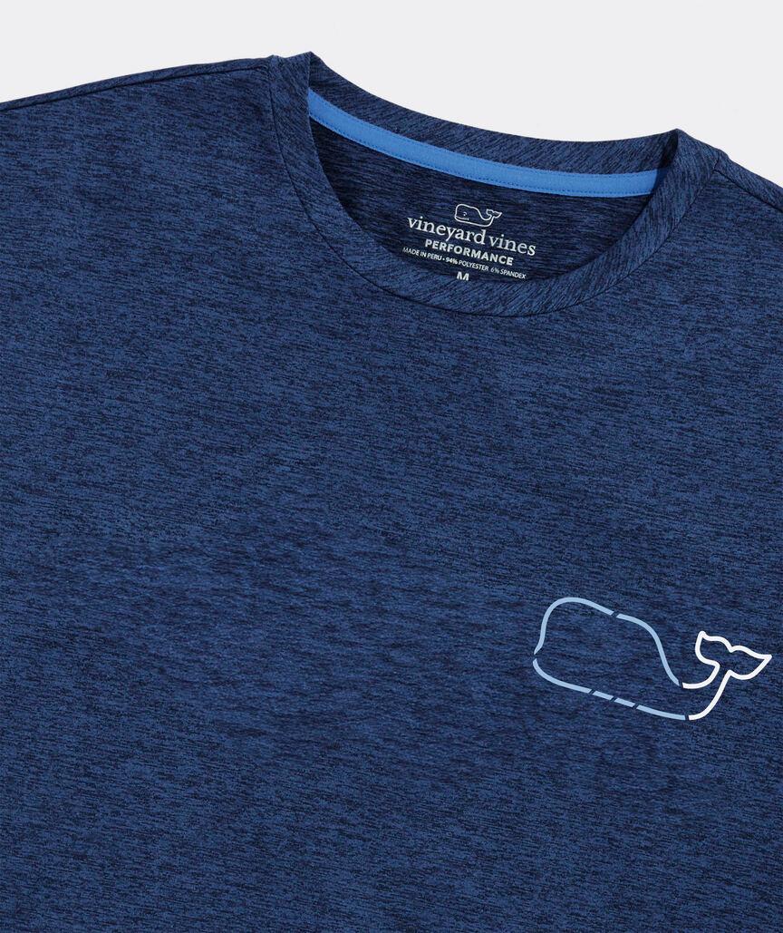 On-The-Go Whale Outline Short-Sleeve Harbor Performance Tee Product Image