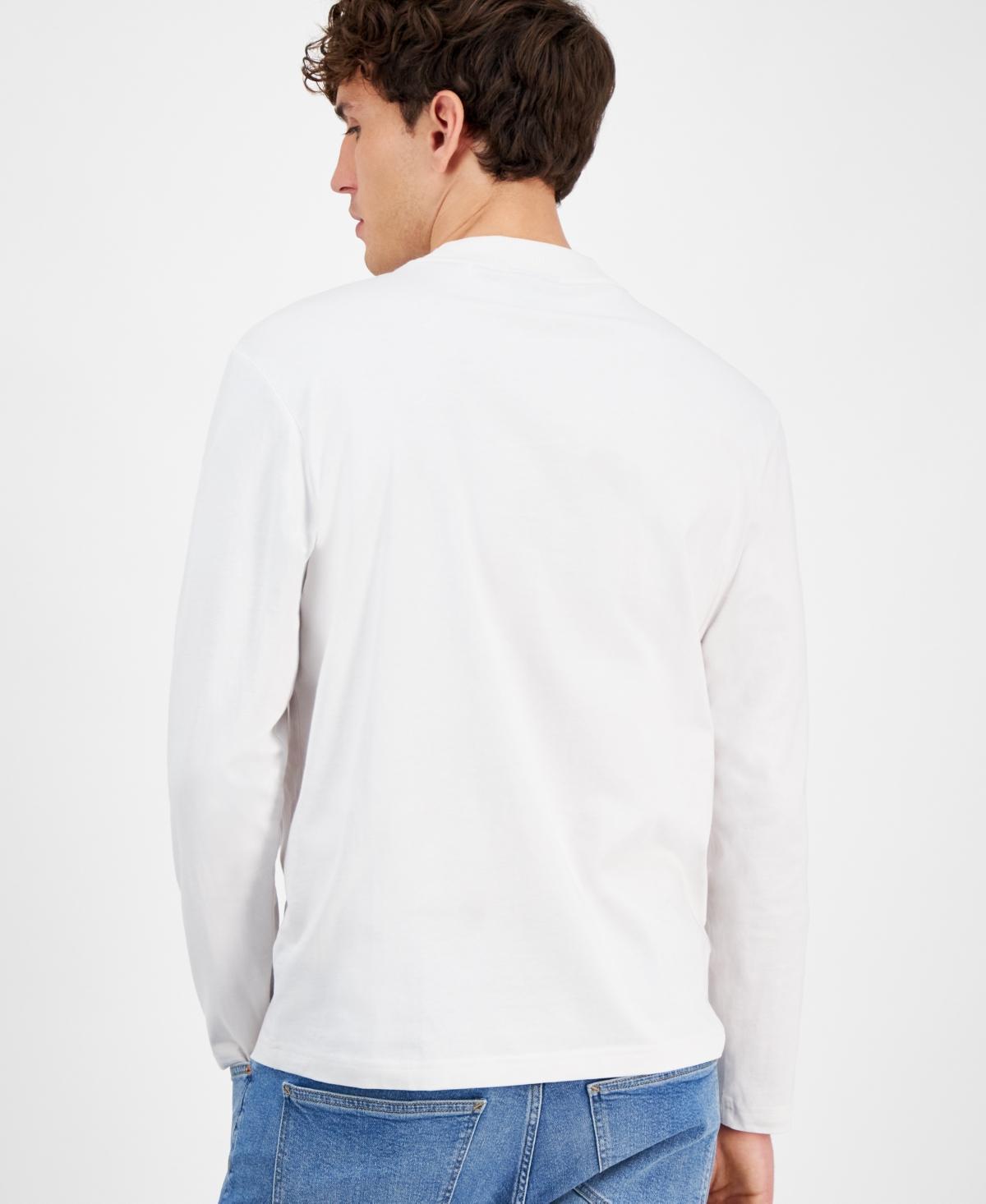 HUGO BOSS Men's Nilongti Logo Sweatshirt In Open White Product Image