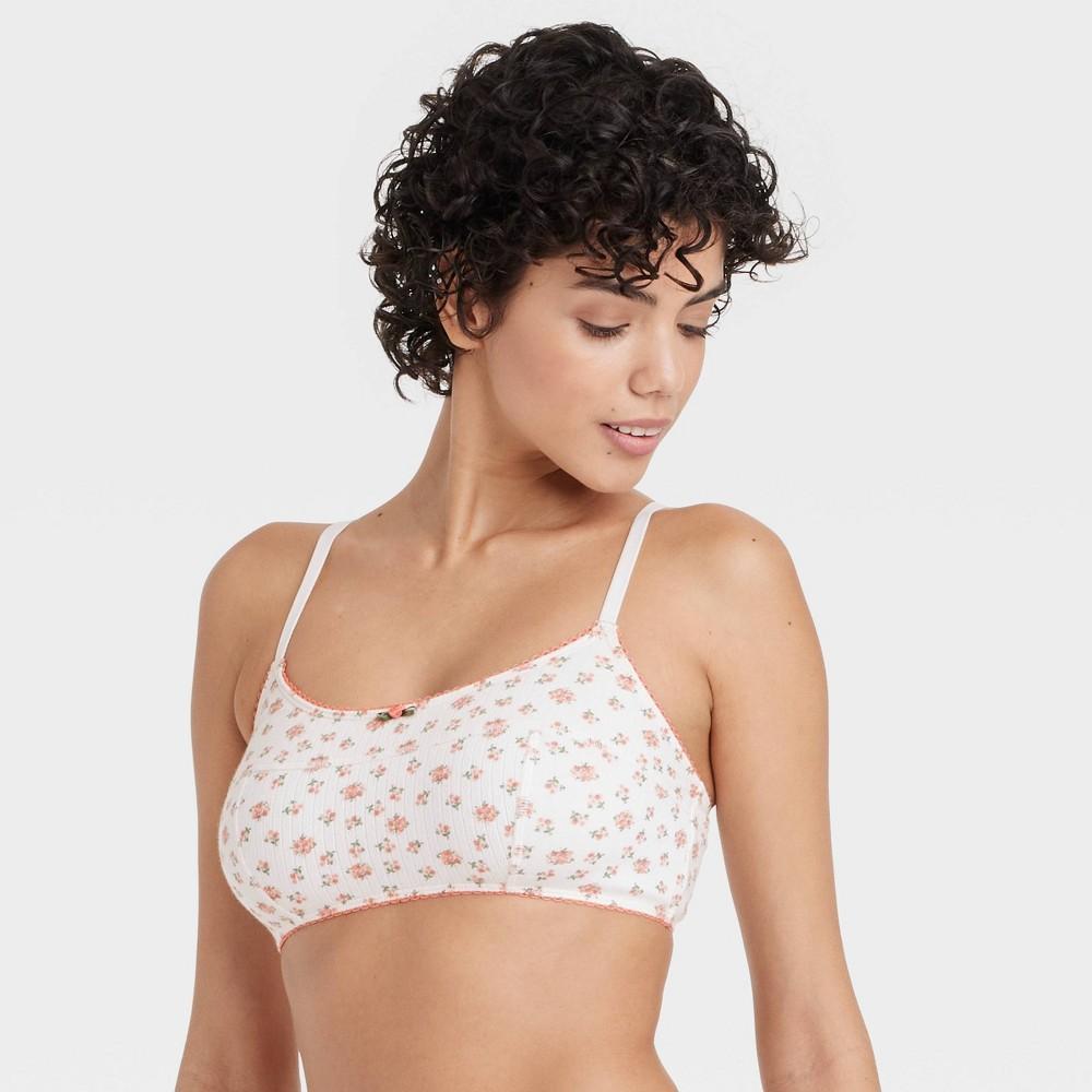 Womens Pointelle Bralette - Colsie White XS product image