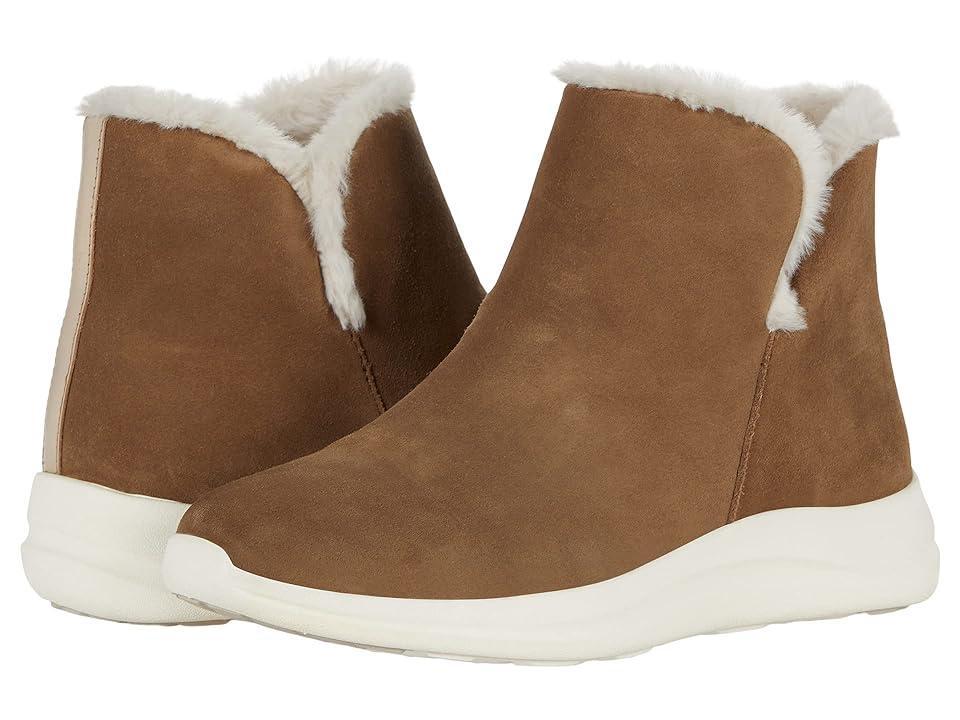 Johnston & Murphy XC4 Mollie Shearling Bootie Waterproof Suede/Faux Fur) Women's Shoes Product Image