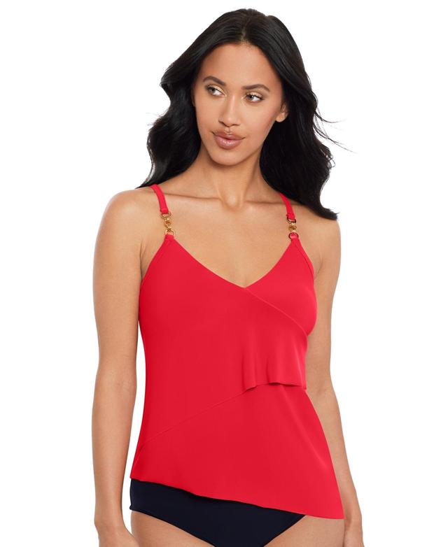 Womens Eliza Chain-LinkTankini Top Product Image