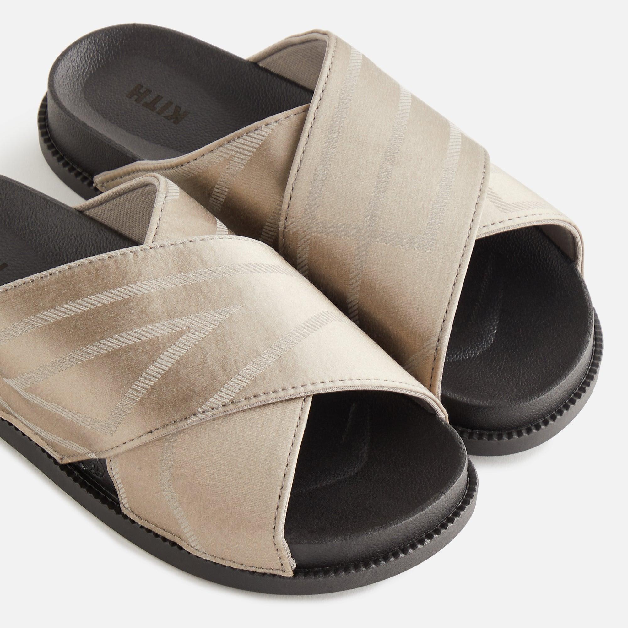 Kith Women Monogram Criss Cross Slides - Astro Female Product Image