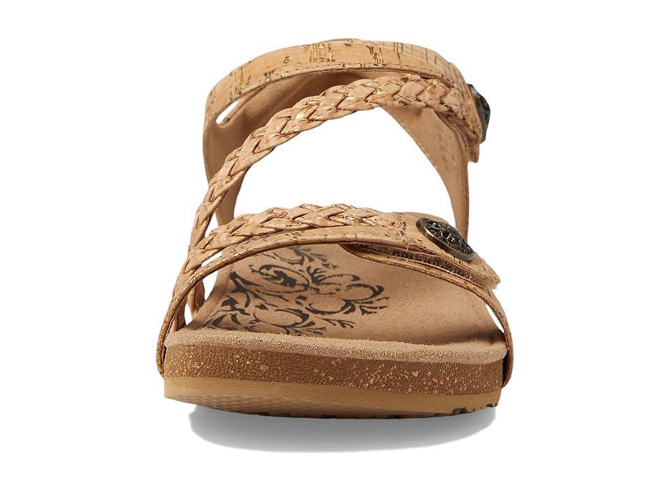 Aetrex Jillian Braided Wedge Cork Sandals Product Image