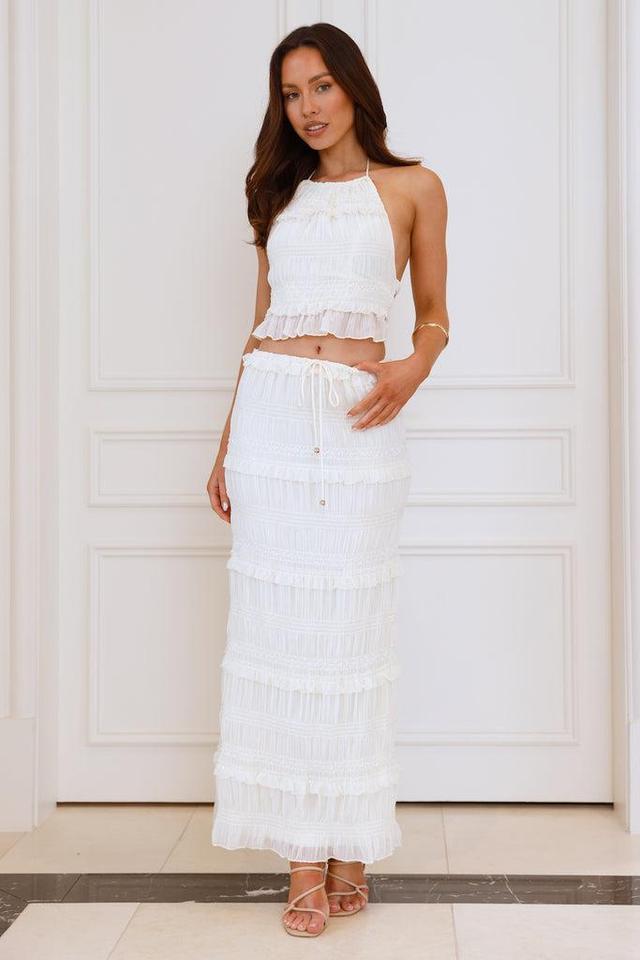 Barbados Maxi Skirt Cream Product Image