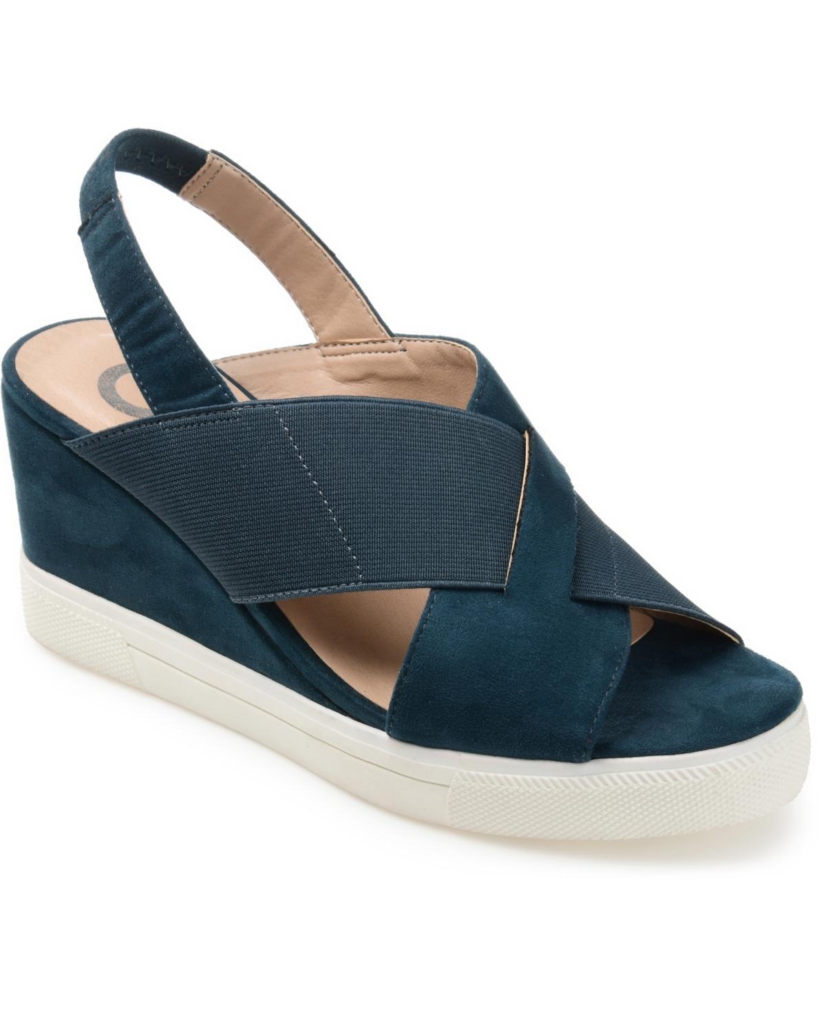 Journee Collection Womens Ronnie Wedge Sandals Product Image