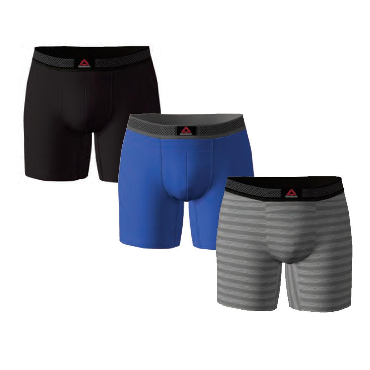 Reebok Men's 3 Pack Featherweight Boxer Briefs Product Image