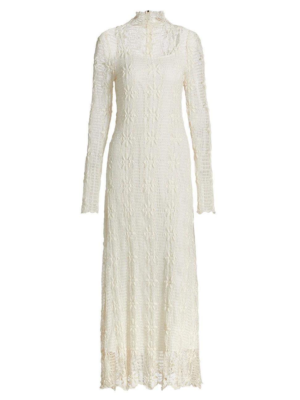 Womens Talia Botanical Lace Maxi Dress product image