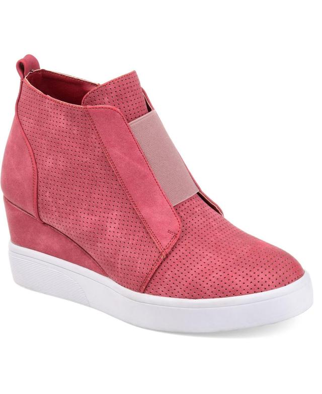 Journee Collection Clara Womens Wedge Sneakers Product Image