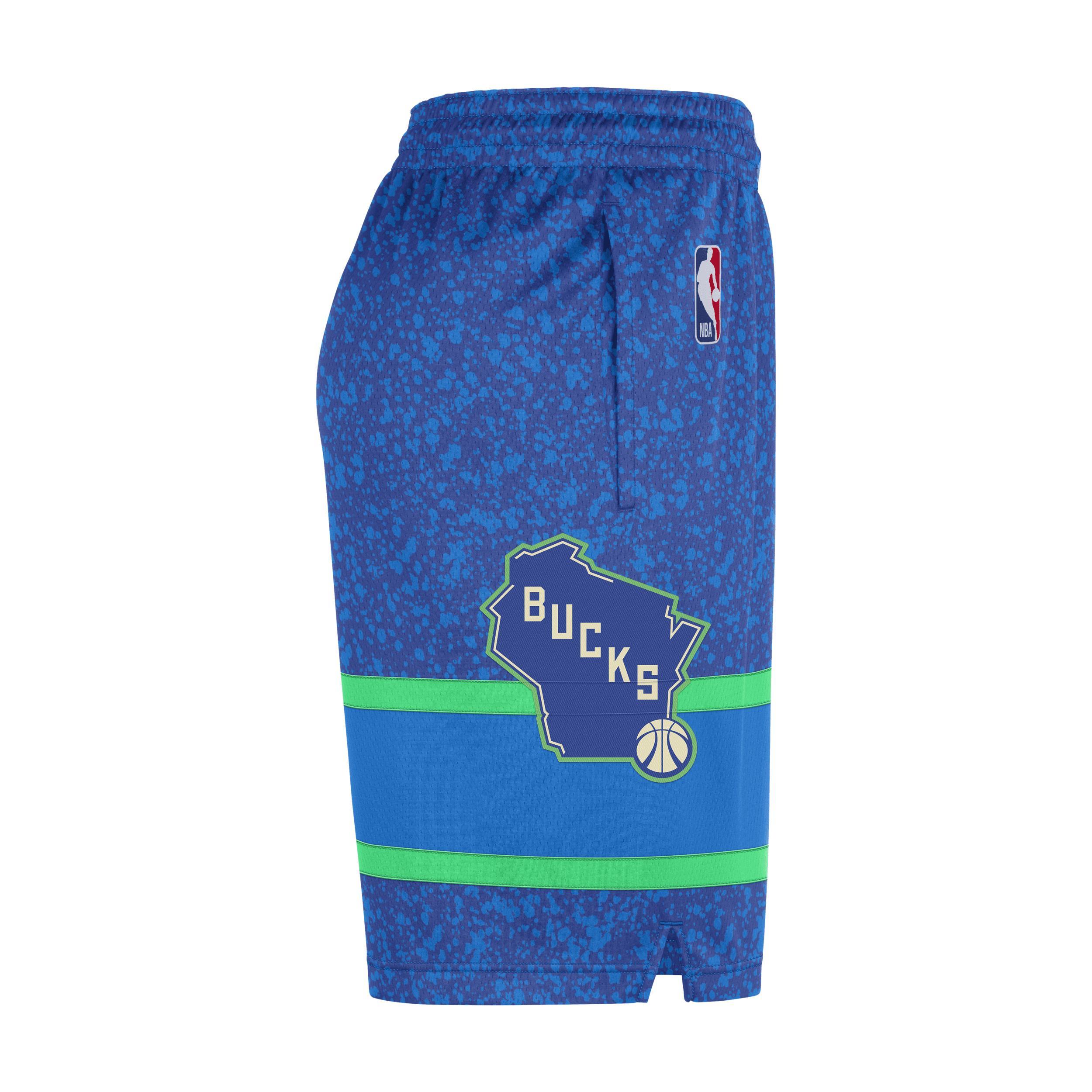 Milwaukee Bucks City Edition 2023/24 Nike Mens Dri-FIT NBA Swingman Shorts Product Image