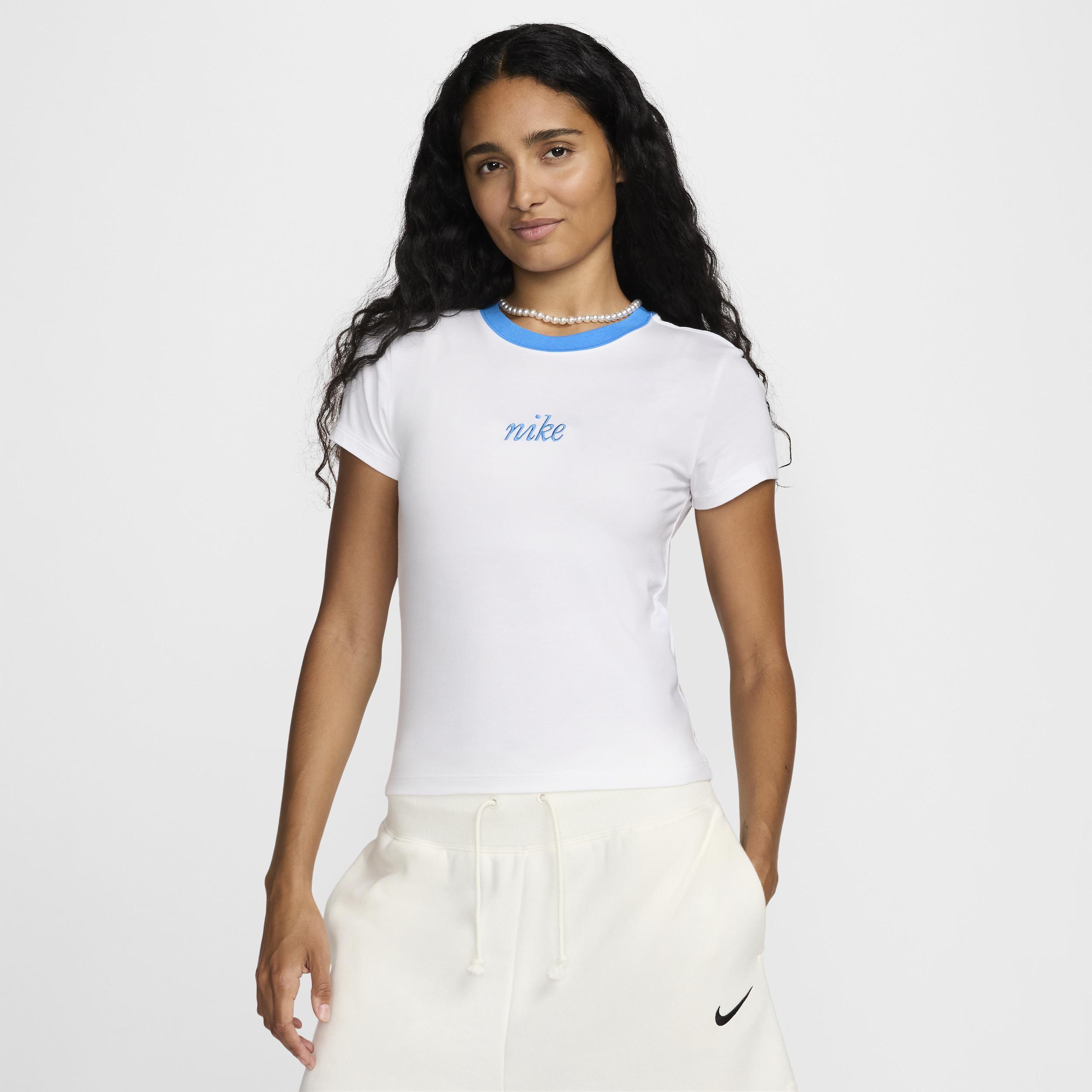 Nike Sportswear Chill Knit Women's Slim Cropped Tee Product Image