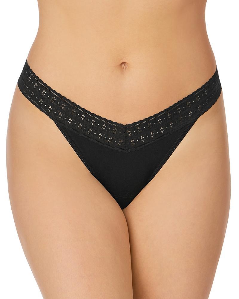 Hanky Panky Dream Lace Trim Modal Original Rise Thong Product Image