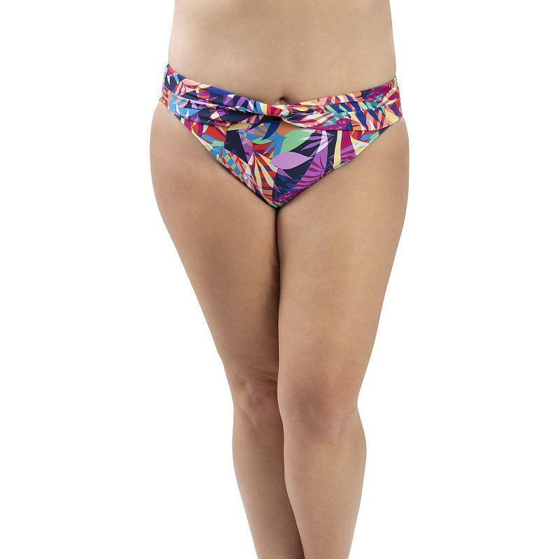 Womens Dolfin Aquashape UPF 50+ Print Twist-Front Swim Briefs Product Image