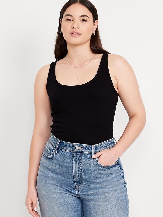 Ribbed Crop Tank Top Product Image