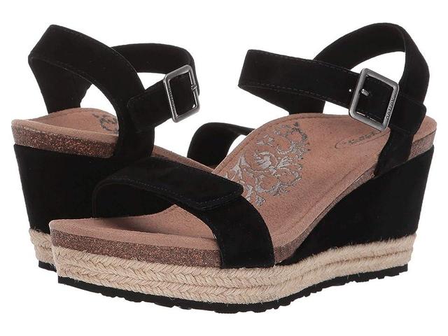 Aetrex Sydney Suede Espadrille Platform Wedge Sandals Product Image