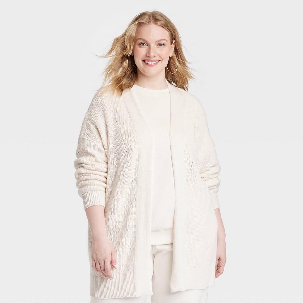 Womens Cardigan Sweater - Universal Thread Cream XXL Product Image