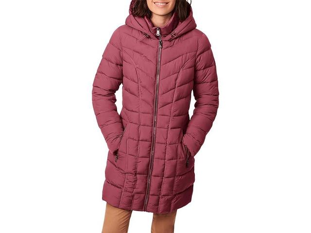 Bernardo Fashions Quilted Seamed Walker (Wine Cellar) Women's Clothing Product Image