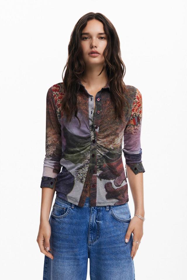 Desigual Womens Long-sleeve T-shirt autumn forest Product Image