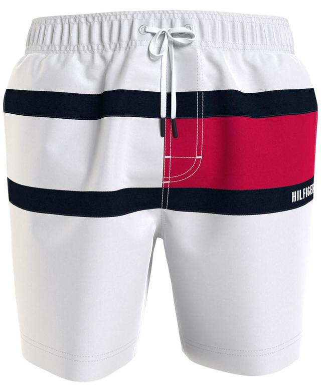 Tommy Hilfiger Mens Big & Tall Signature Flag Swim Trunk Product Image