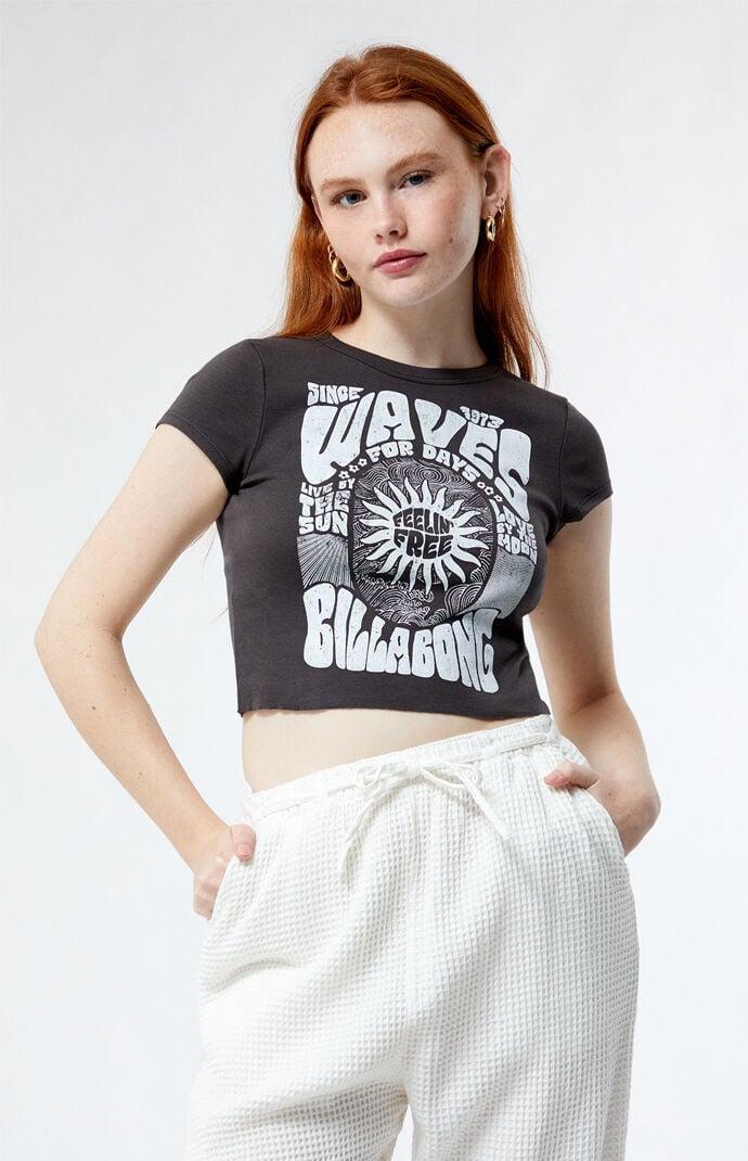 Billabong Live By The Sea Cropped Graphic T Product Image