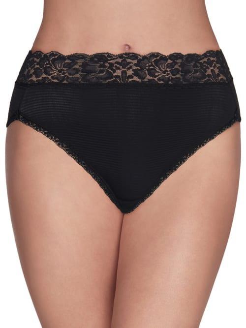 Womens Vanity Fair Flattering Lace Hi-Cut Panty 13280 Product Image