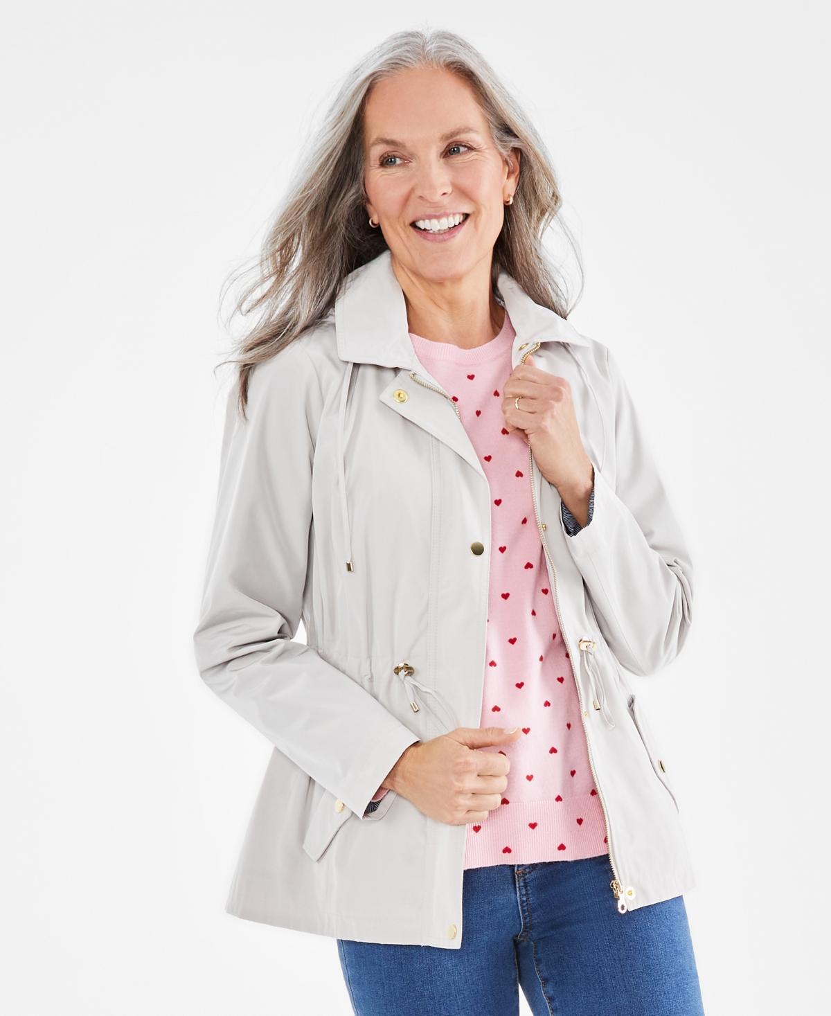 Women's Hooded Anorak, PP-4X, Created for Macy's Product Image