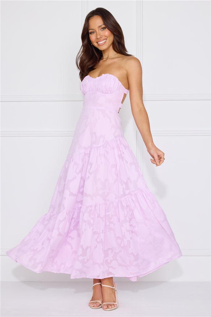 My Best Strapless Maxi Dress Lilac Product Image