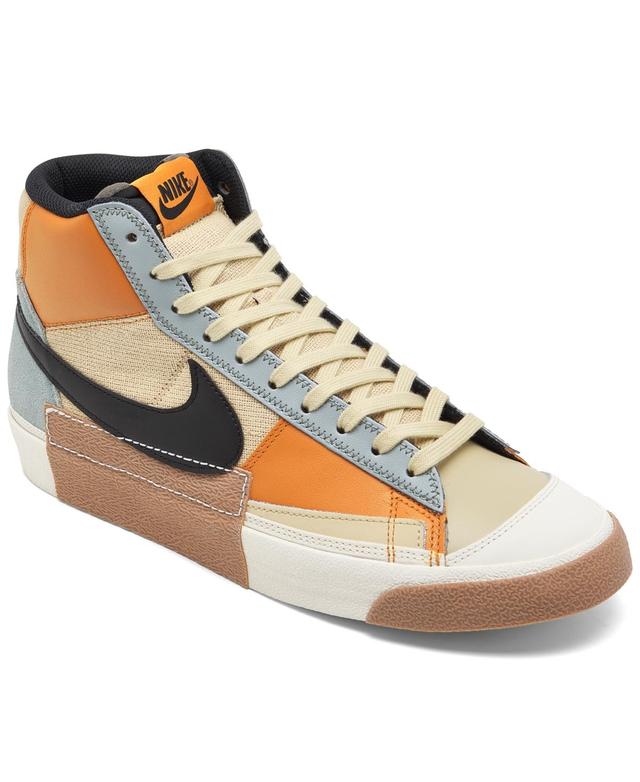 Nike Mens Blazer Mid Pro Club Casual Sneakers from Finish Line - Grain Product Image