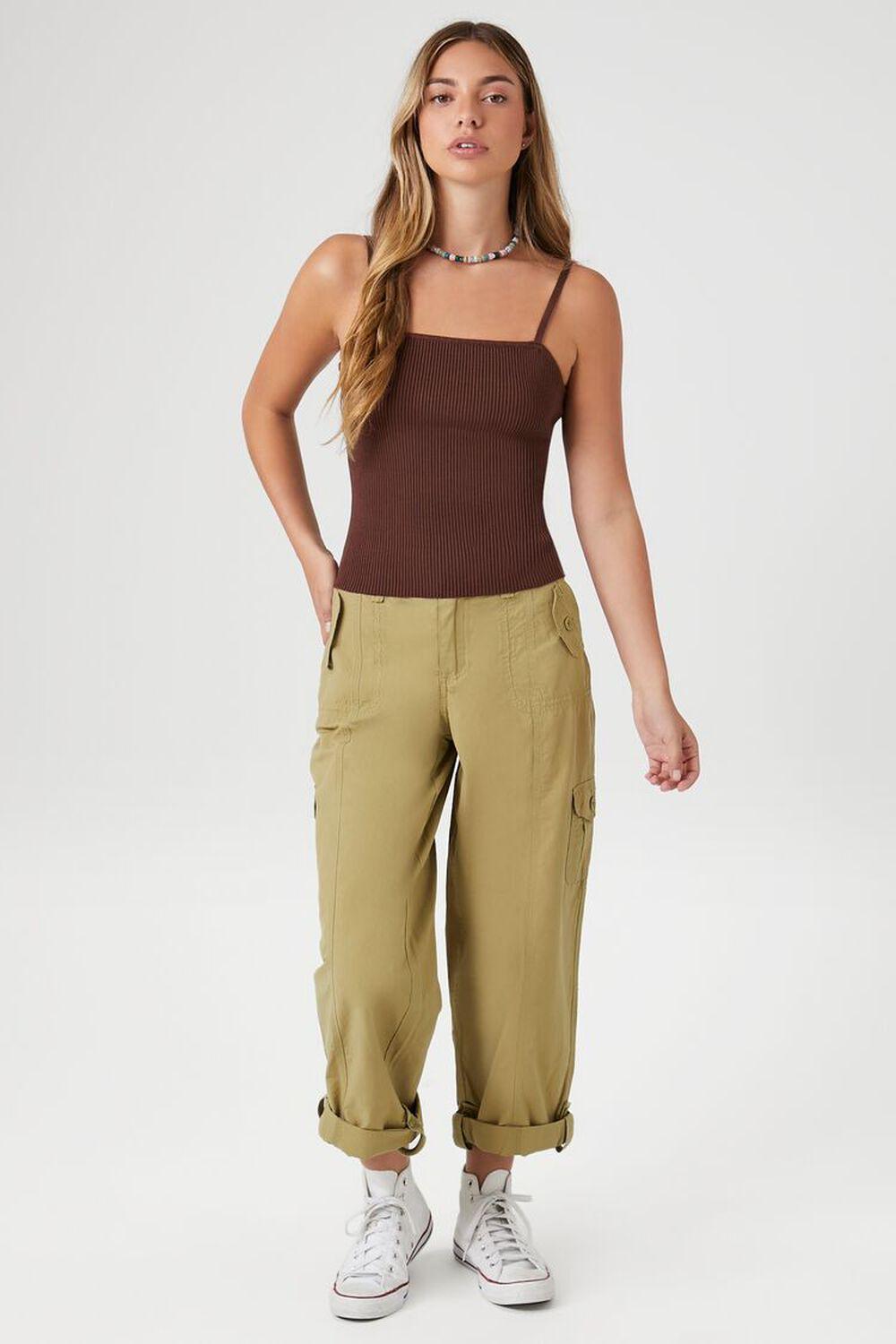 Cuffed High-Rise Joggers | Forever 21 Product Image