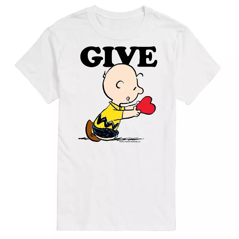 Big & Tall Peanuts Give Tee, Mens Product Image