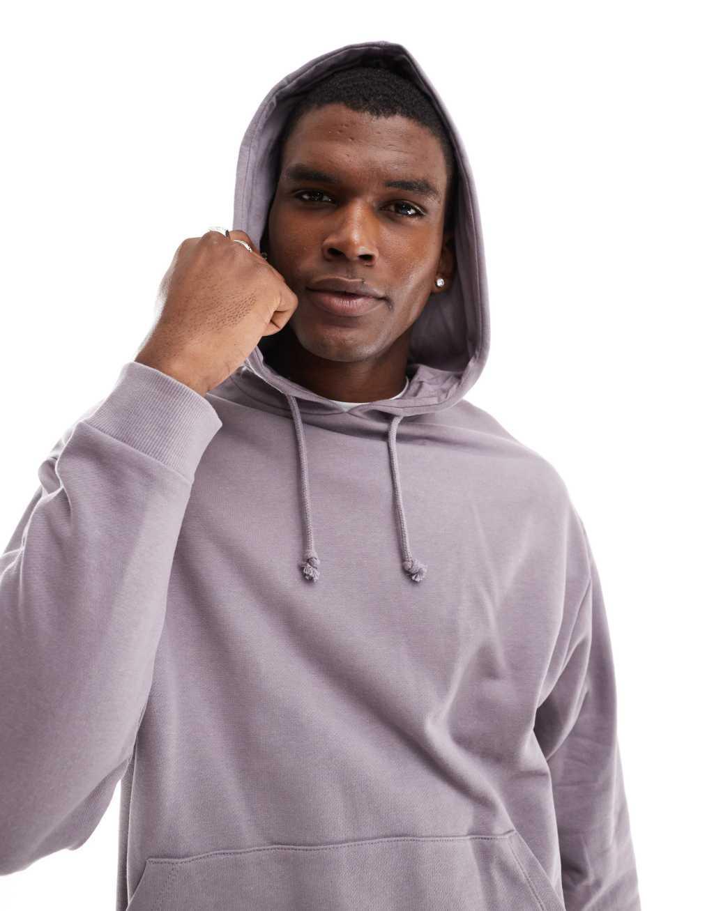 ASOS DESIGN oversized hoodie in gray product image