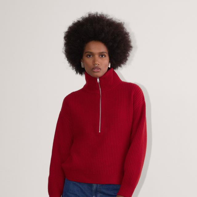 The Half-Zip Sweater in Luxe Merino Product Image