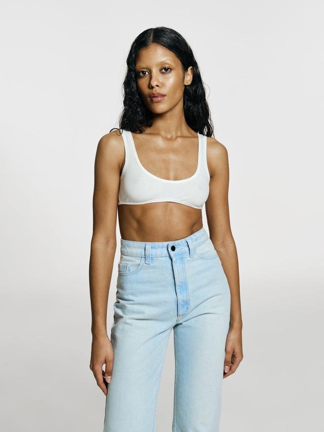 Milkshake top in Blanc Product Image