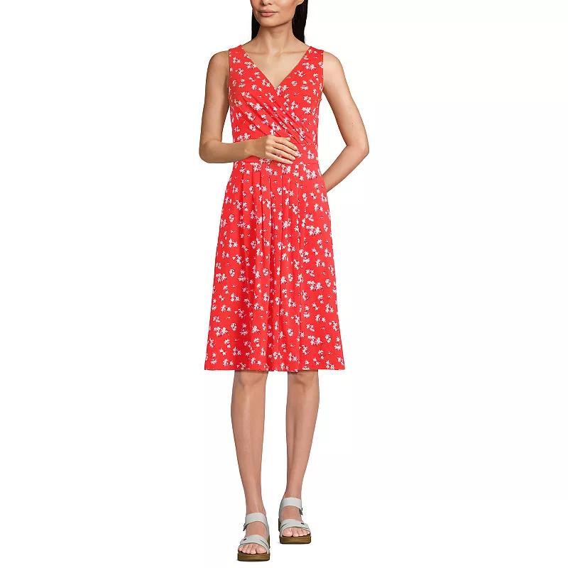 Womens Lands End Fit & Flare Dress product image