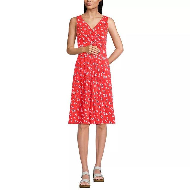 Womens Lands End Fit & Flare Dress Product Image