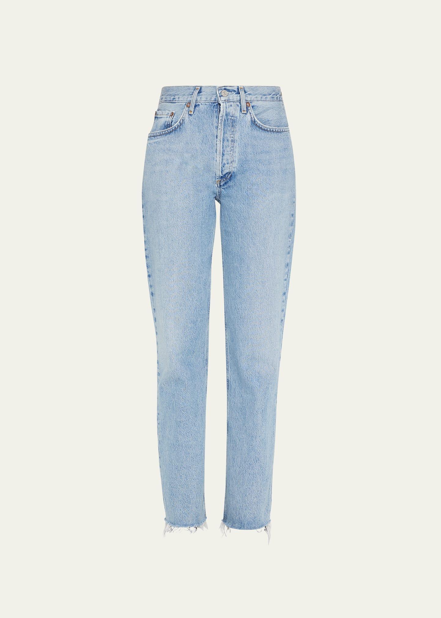 AGOLDE Lana Mid Rise Straight Jeans Sway 34 Product Image