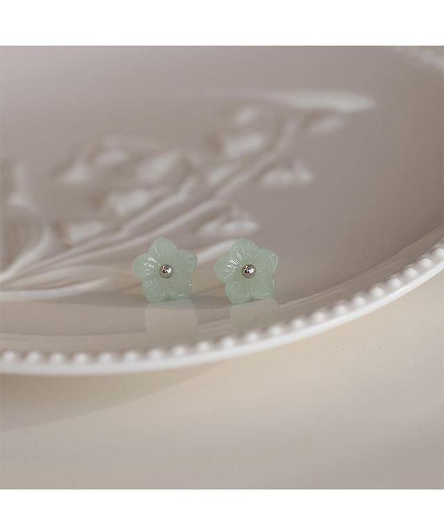 Floral Faux Gemstone Alloy Stud Earring Product Image