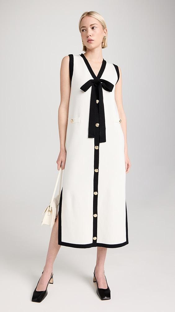 English Factory Knit Midi Dress With Ribbon Tie | Shopbop Product Image