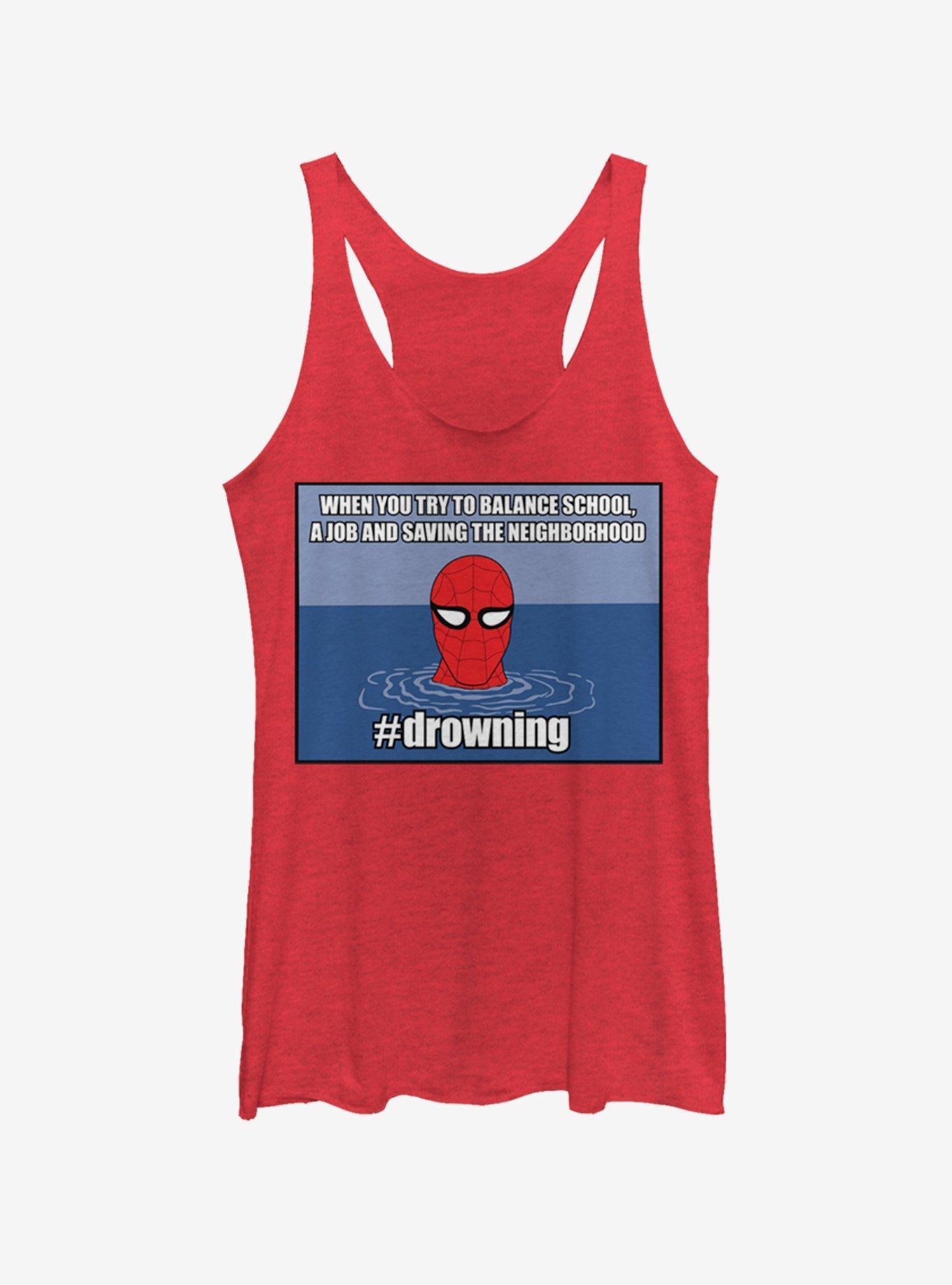 Marvel Spider-Man #drowning Girls Tank Product Image