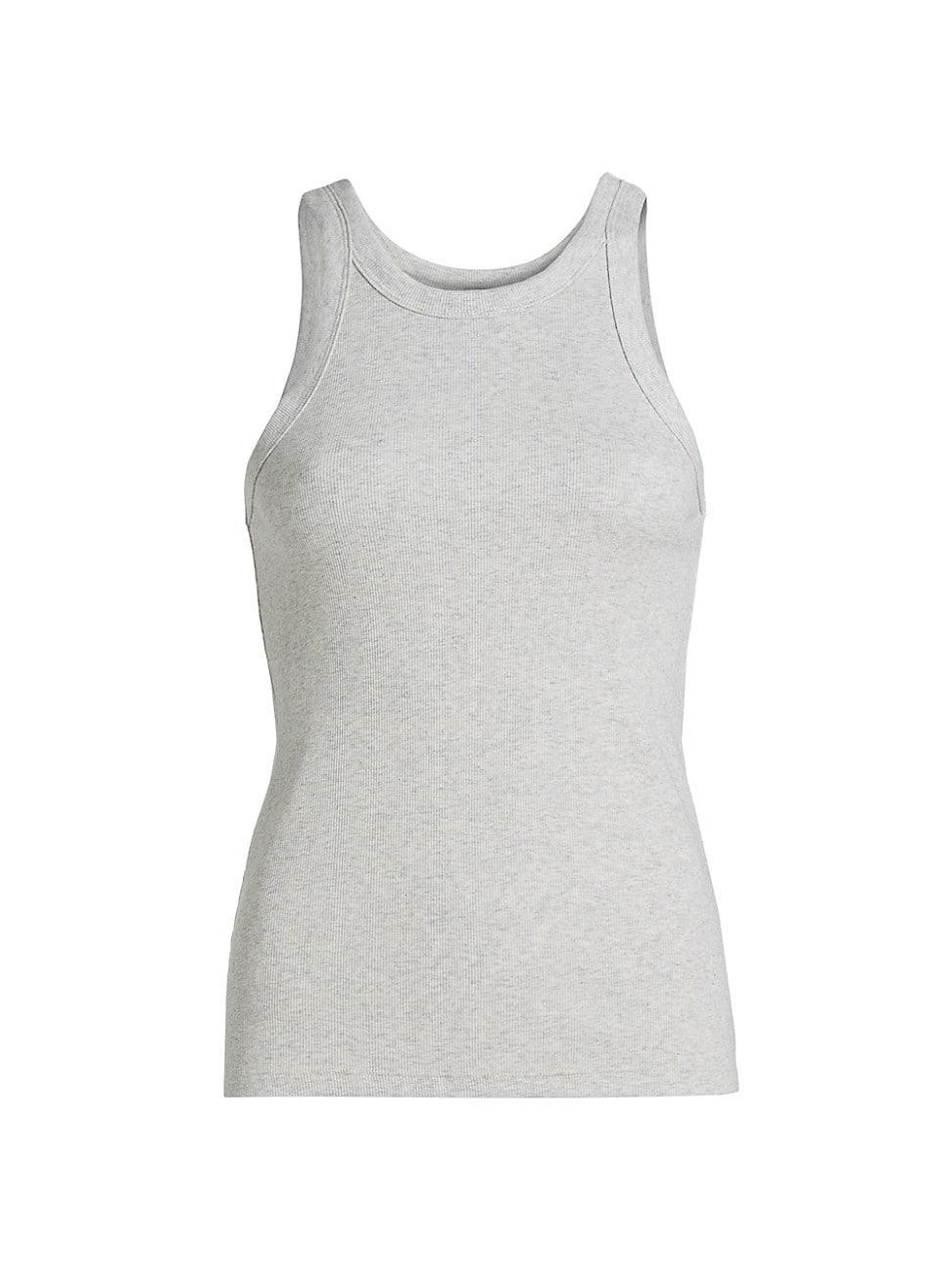 Womens Curved Ribbed Jersey Tank Product Image