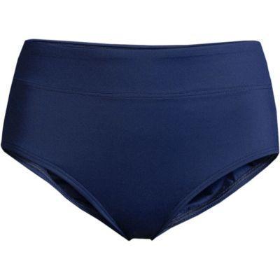 Womens Lands End UPF 50 Swim Briefs Black Product Image