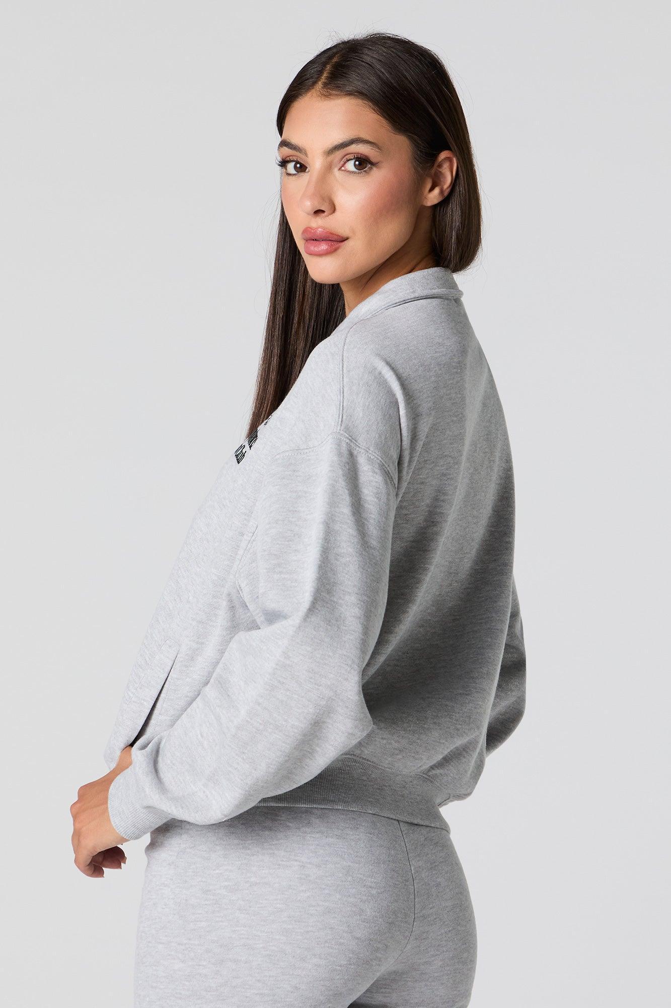 City Graphic Quarter Zip Sweatshirt Female Product Image