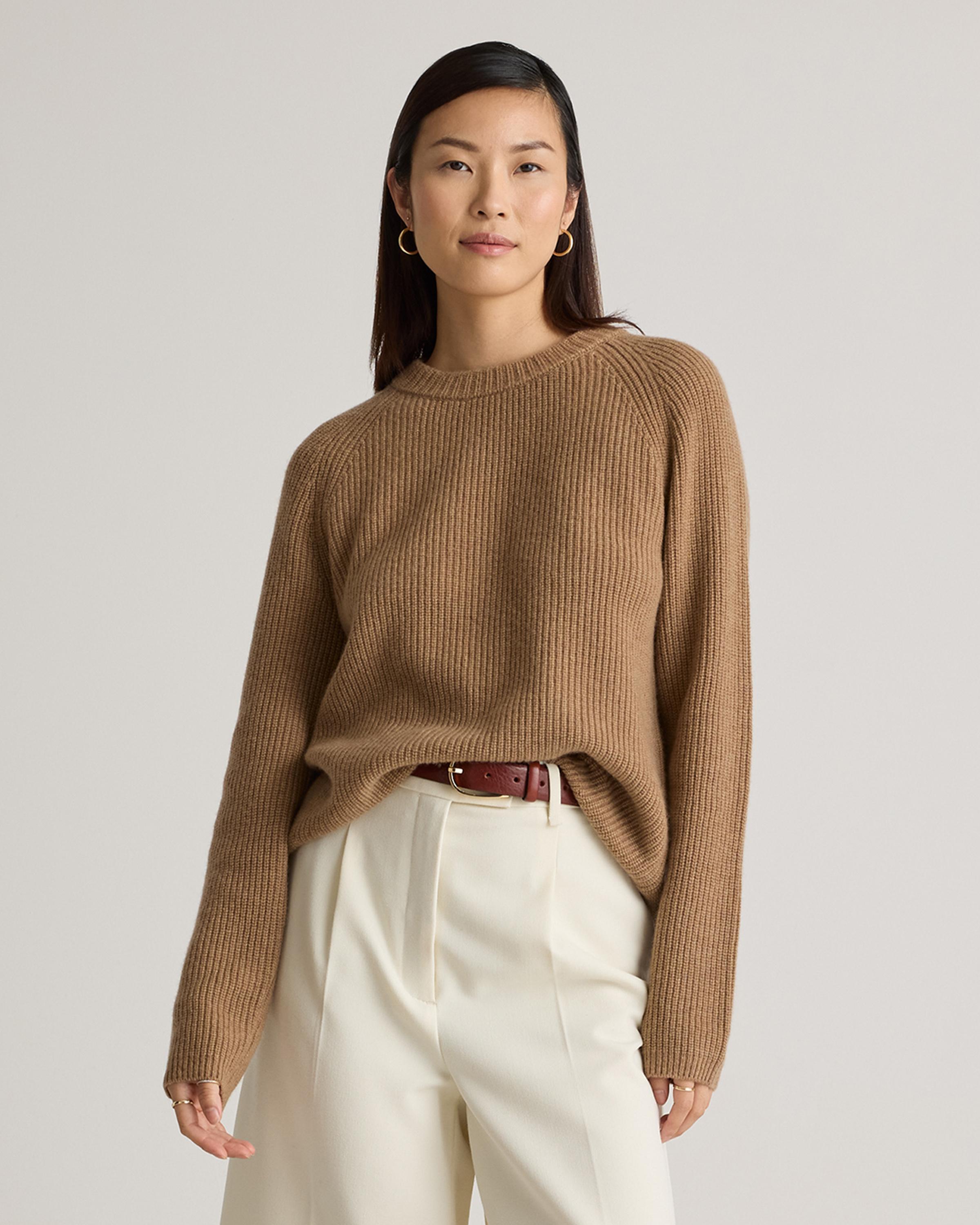 Mongolian Cashmere Fisherman Crewneck Sweater Product Image