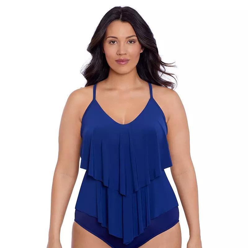 Womens Trimshaper Ronni Solid Swimsuit Tankini Top Product Image