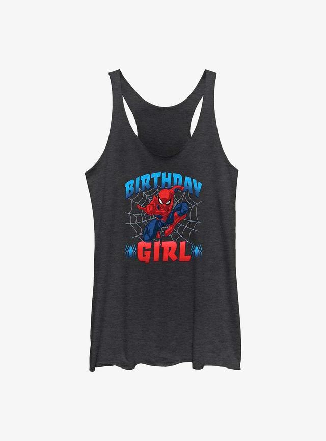 Marvel Spider-Man Web Birthday Girl Girls Tank Product Image