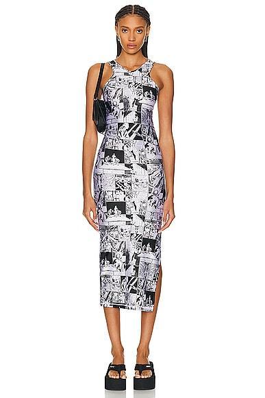 Coperni Tank Top Dress Black,White. (also in XS). Product Image